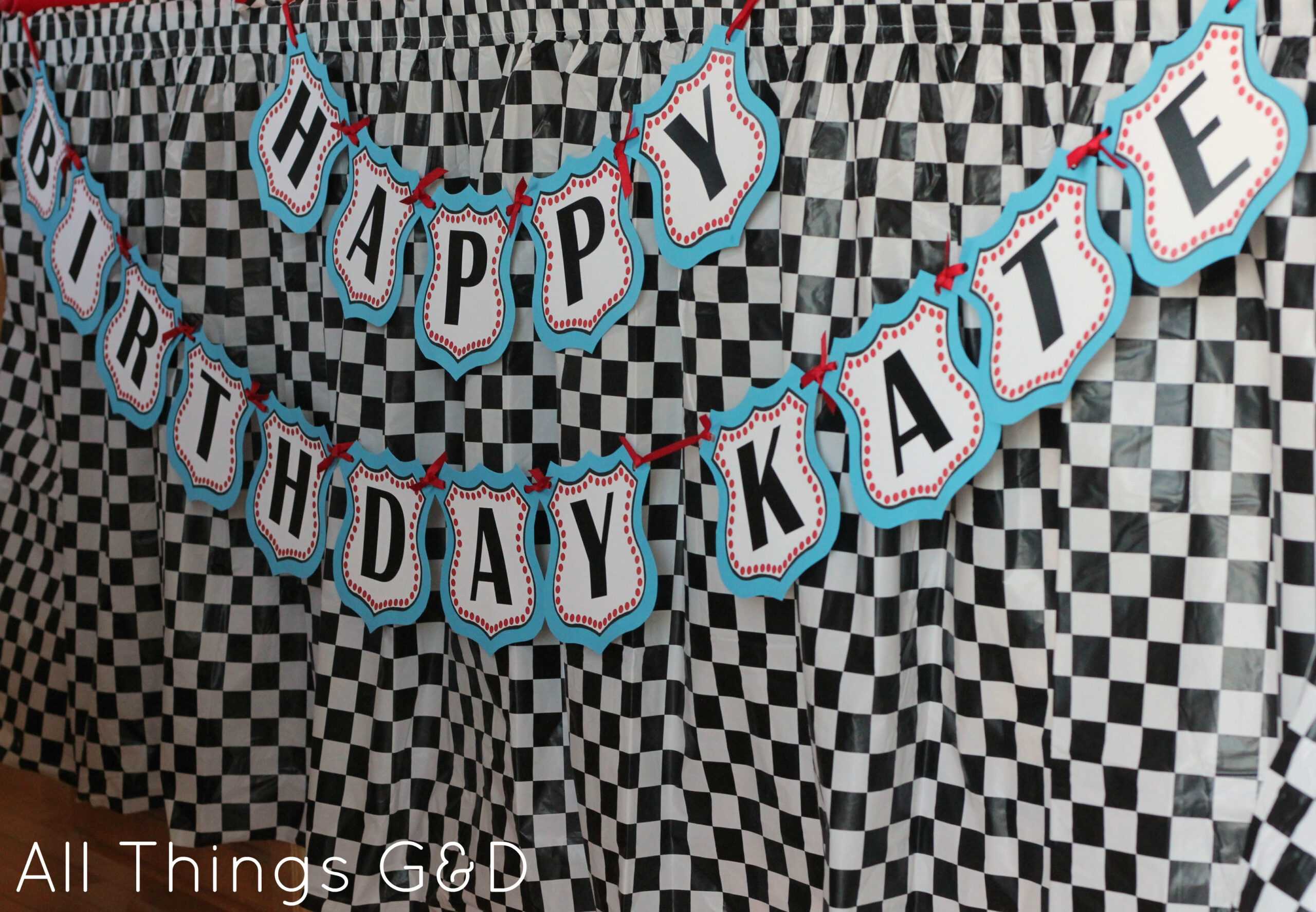 Free Cars Birthday Party Printables With Cars Birthday Banner Template