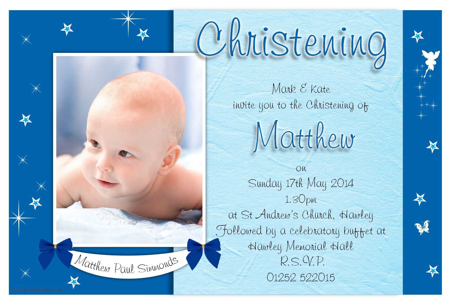 Free Christening Invitation Template Printable In 2019 Within Baptism Invitation Card Template