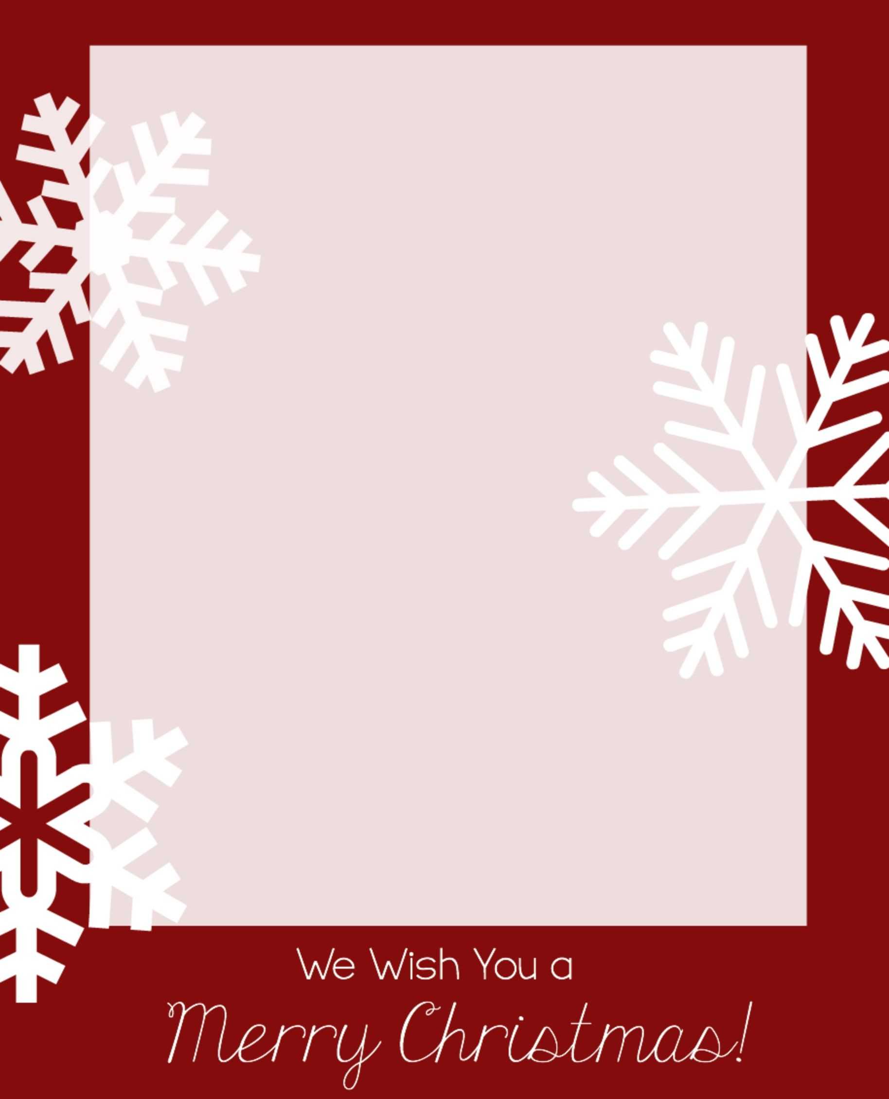 Free Christmas Card Templates | Christmas Card Template For Printable Holiday Card Templates