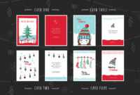 Free Christmas Card Templates For Photoshop &amp; Illustrator regarding Adobe Illustrator Christmas Card Template