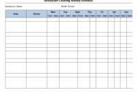 Free Cleaning Schedule Forms | Excel Format And Payroll with regard to Blank Cleaning Schedule Template