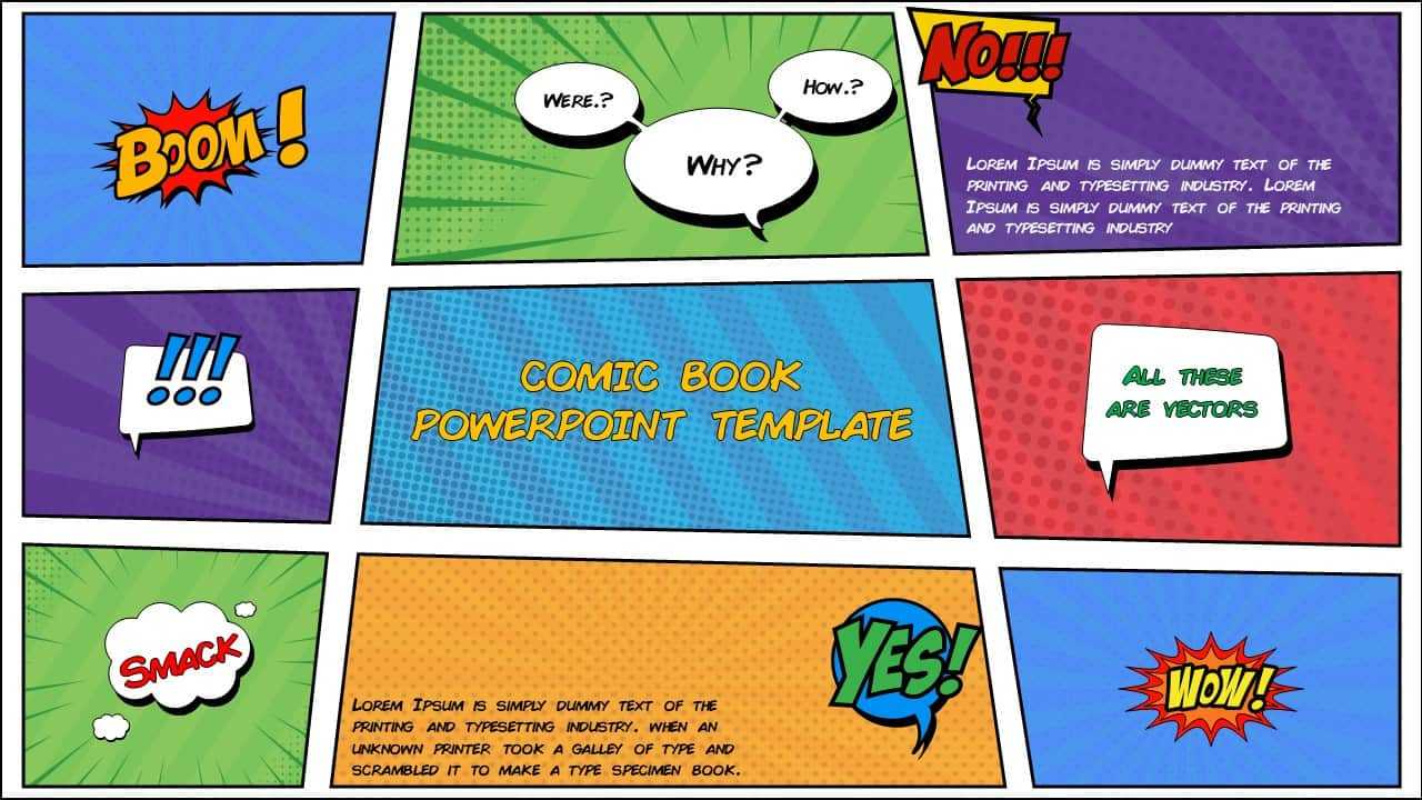 Free Comic Book Powerpoint Template For Download | Slidebazaar Pertaining To Powerpoint Comic Template