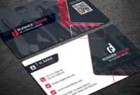 Free Corporate Business Card Photoshop Template within Free Bussiness Card Template