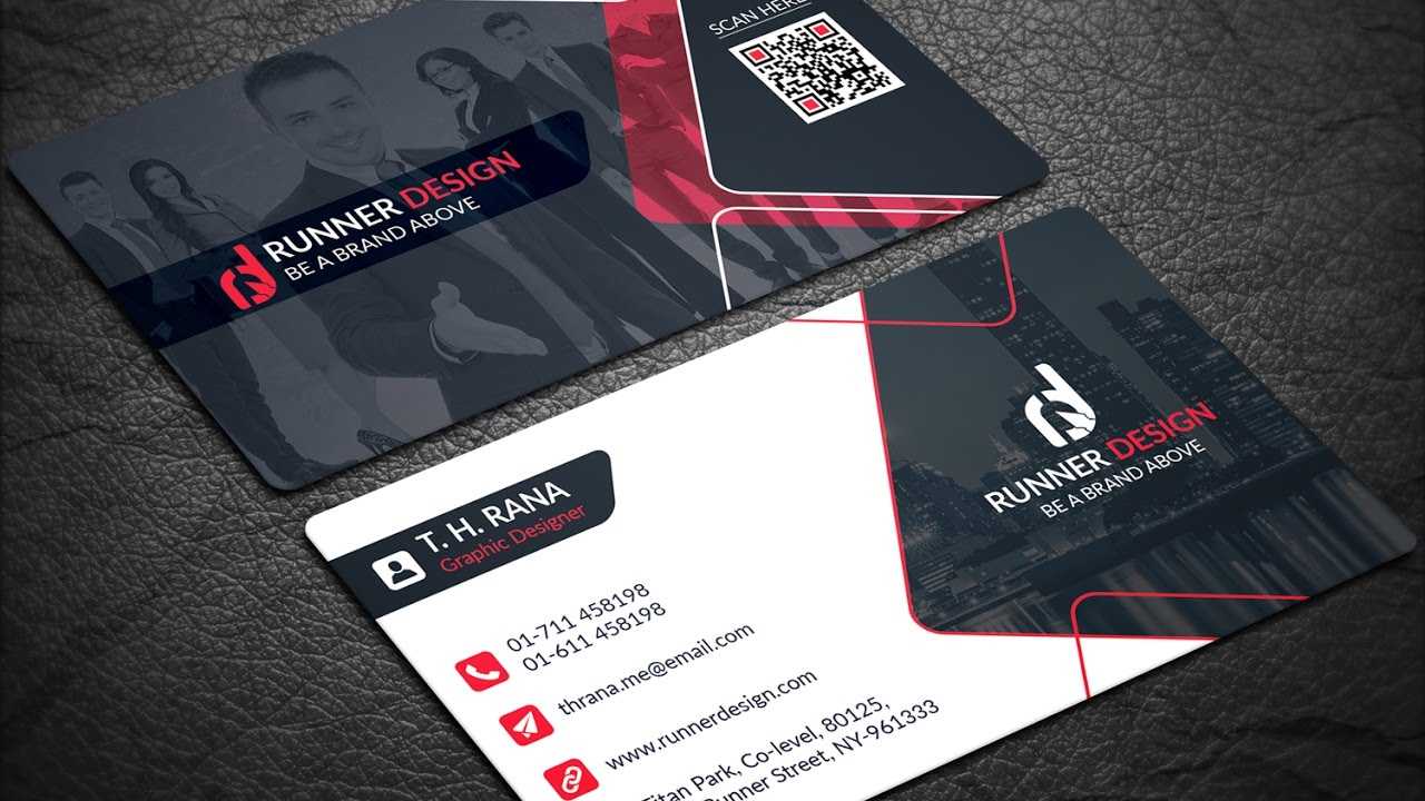 Free Corporate Business Card Photoshop Template Within Free Bussiness Card Template