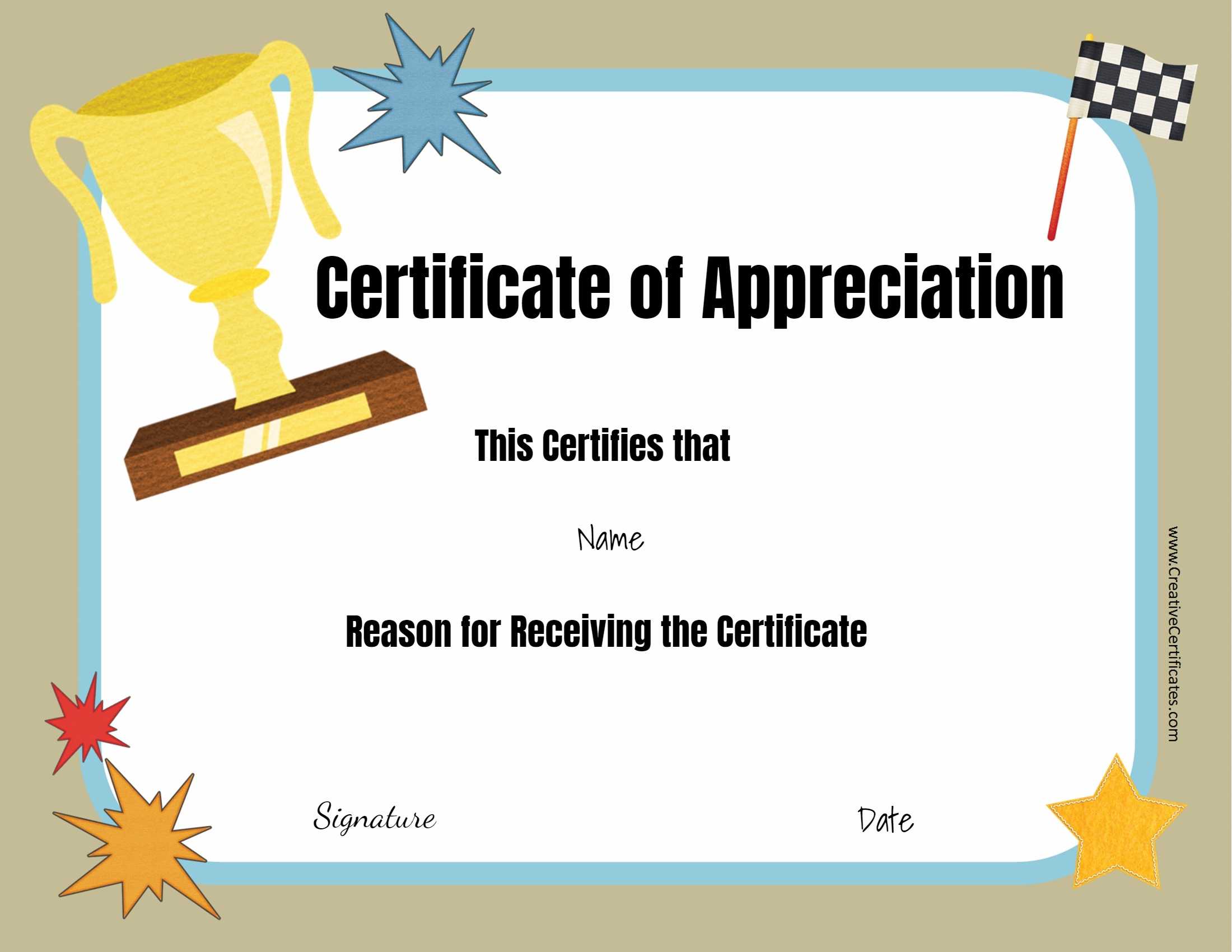 Free Custom Certificate Templates | Instant Download With Funny Certificates For Employees Templates