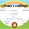 Free Custom Certificates For Kids | Customize Online & Print In Free Kids Certificate Templates