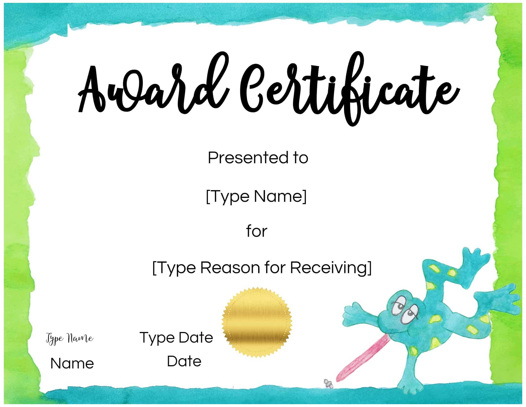Free Custom Certificates For Kids | Customize Online & Print In Free Printable Certificate Templates For Kids