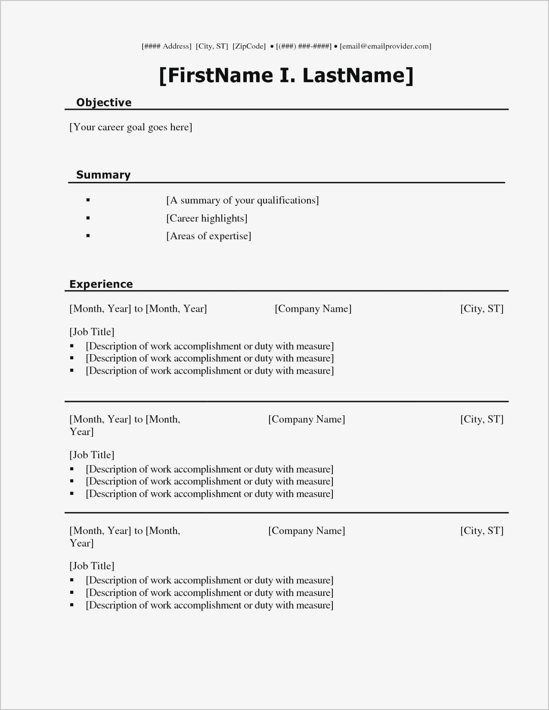 Free Downloadable Blank Ms Word Resume Templates – Resume Pertaining To Free Blank Resume Templates For Microsoft Word