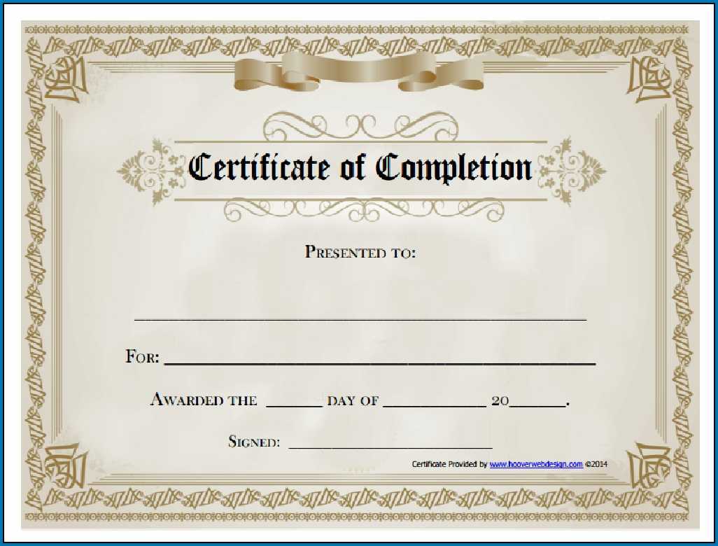Free Editable Printable Certificate Of Completion #253 In Construction Certificate Of Completion Template