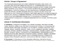 Free Employee Non-Disclosure Agreement (Nda) | Pdf | Word with regard to Nda Template Word Document