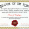 Free Employee Of The Month Certificate Template At With Employee Of The Month Certificate Templates