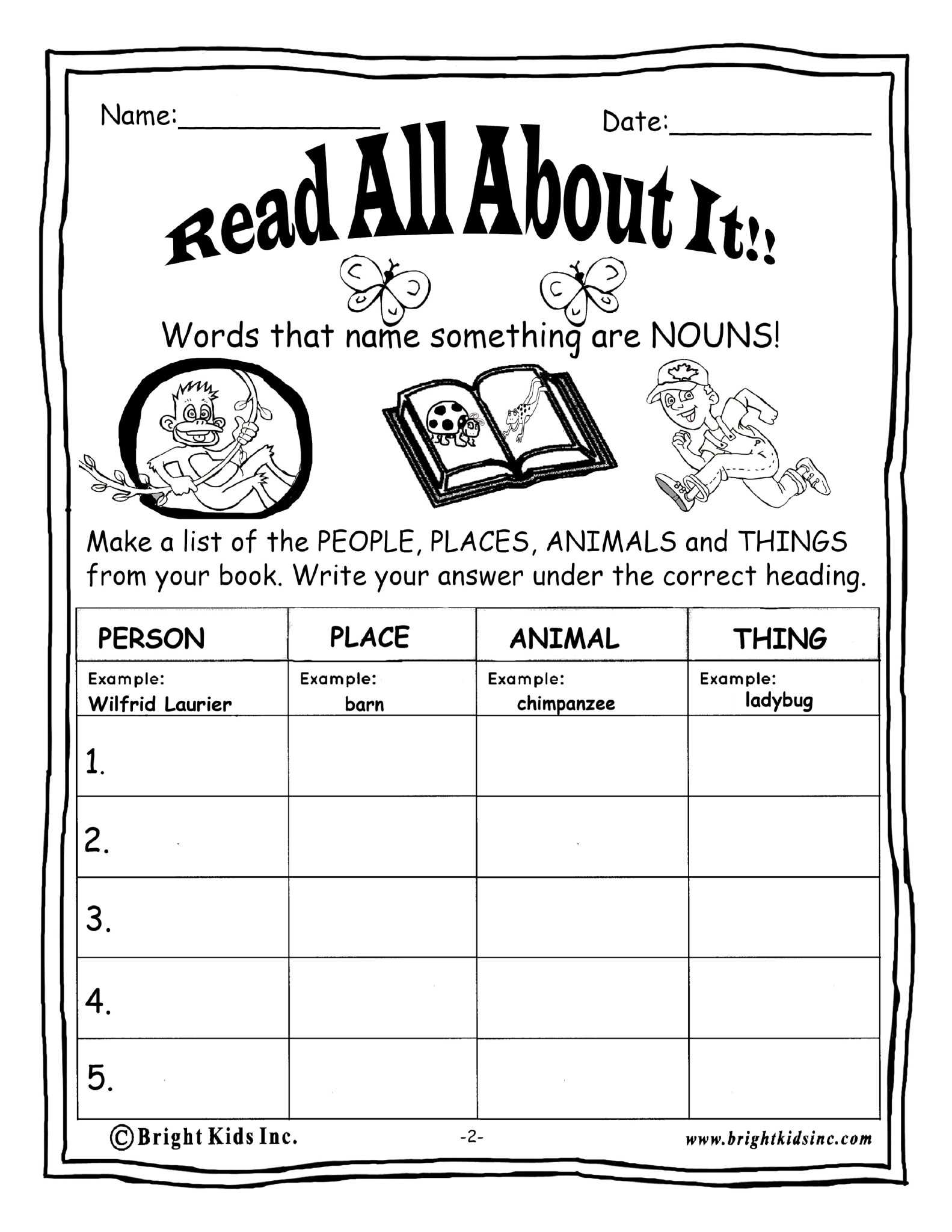 Skeleton Book Report Template