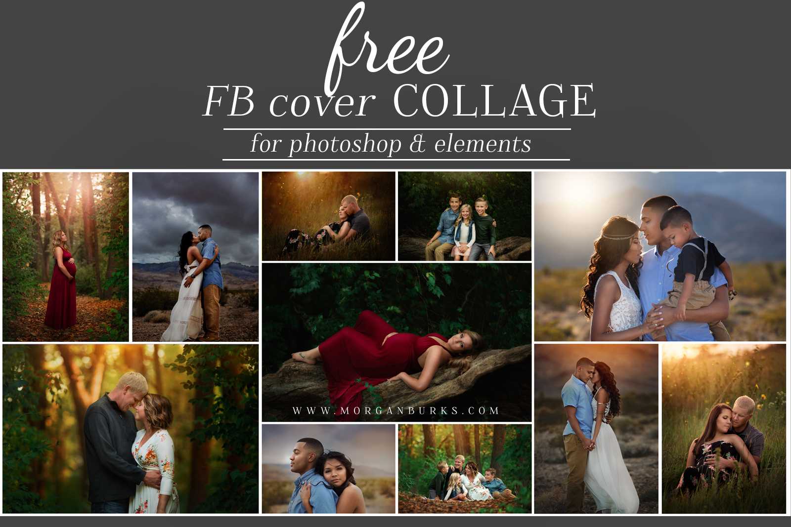 Free Facebook Cover Photo Template For Photoshop  Morgan Burks Intended For Photoshop Facebook Banner Template