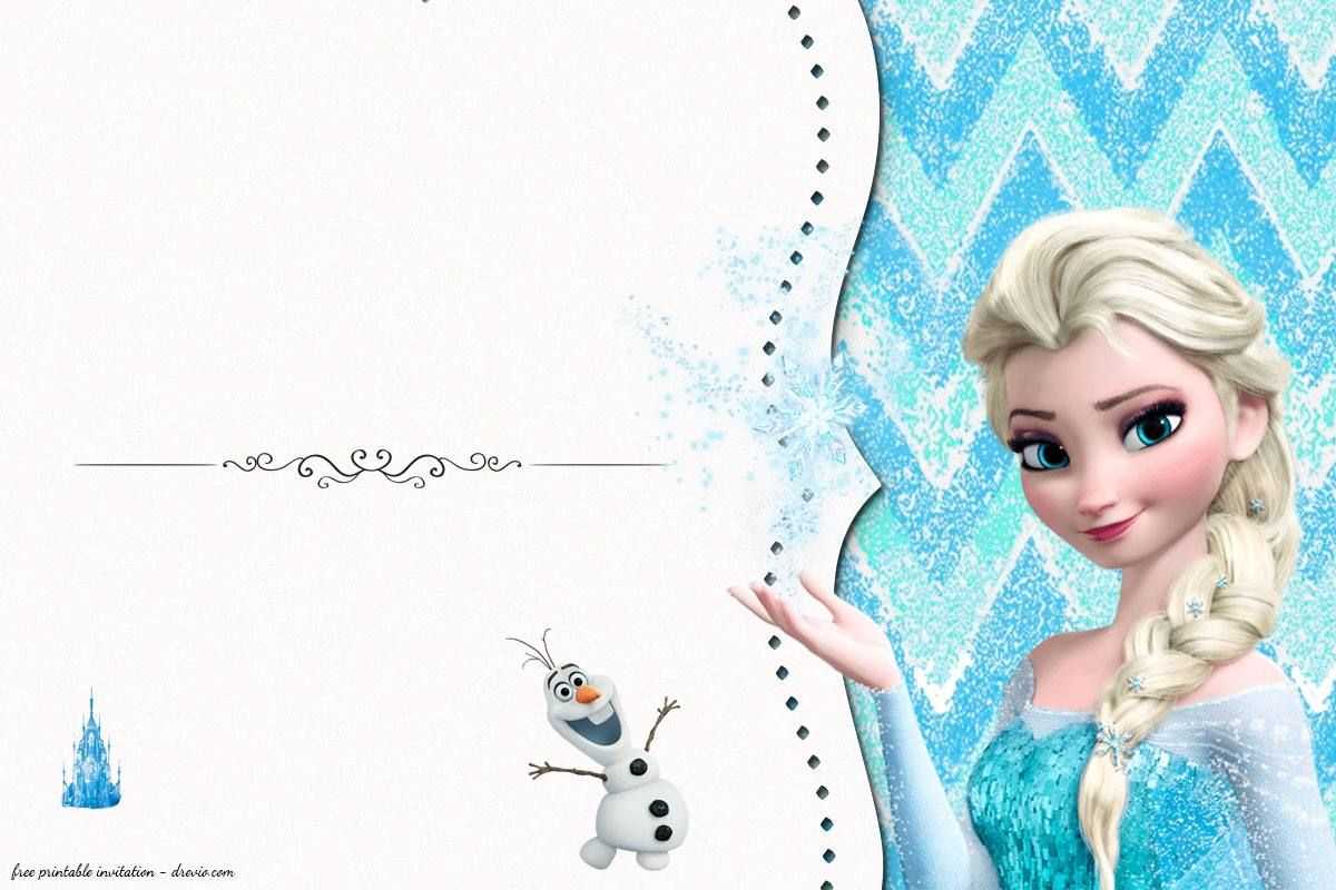 Free Frozen Birthday Invitation Templates | Frozen Birthday Within Frozen Birthday Card Template