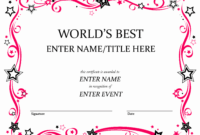 Free Funny Award Certificate Templates For Word in Free Funny Certificate Templates For Word