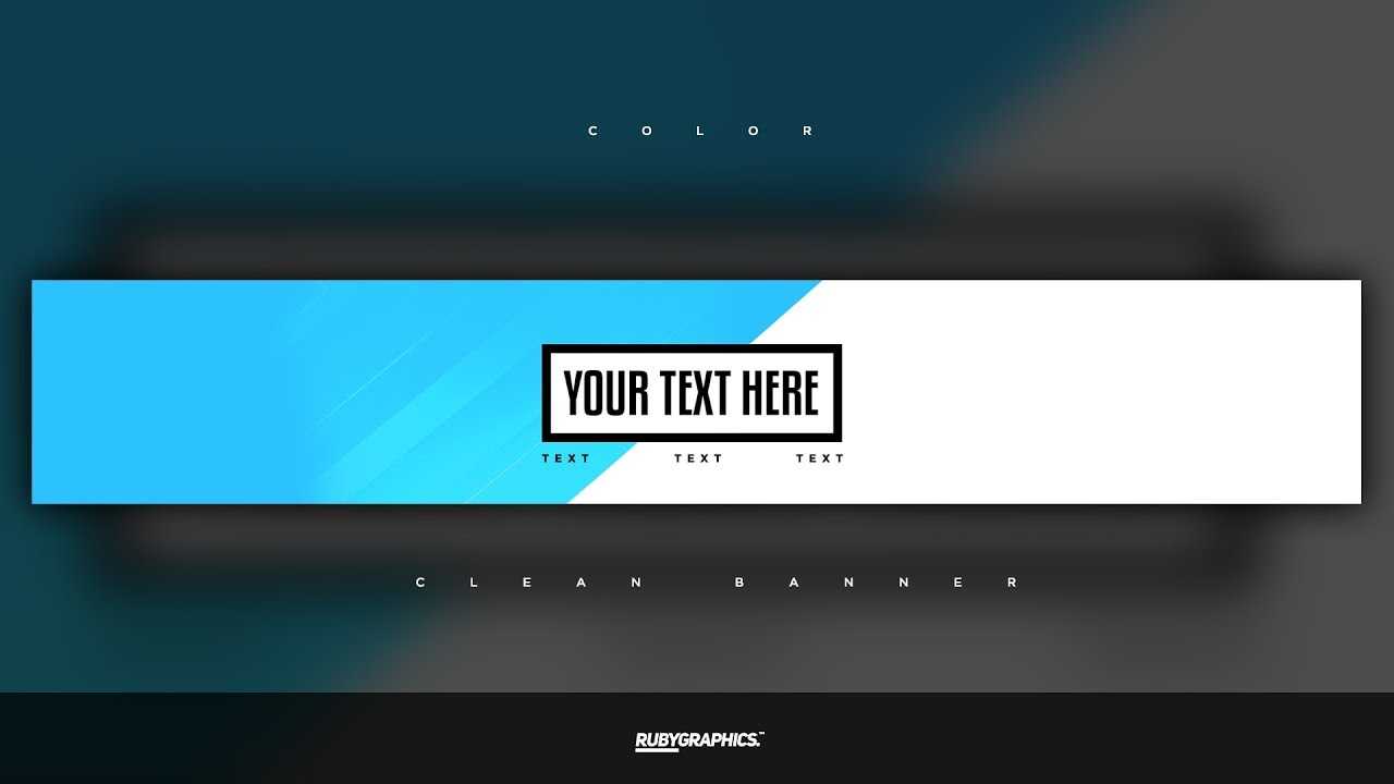 Free Gfx: Free Photoshop Banner Template: Clean 2D Custom Colors Banner  Design In Banner Template For Photoshop