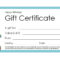 Free Gift Certificate Templates You Can Customize Throughout Dinner Certificate Template Free