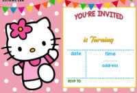 Free Hello Kitty Invitation Templates | Hello Kitty Birthday inside Hello Kitty Birthday Card Template Free