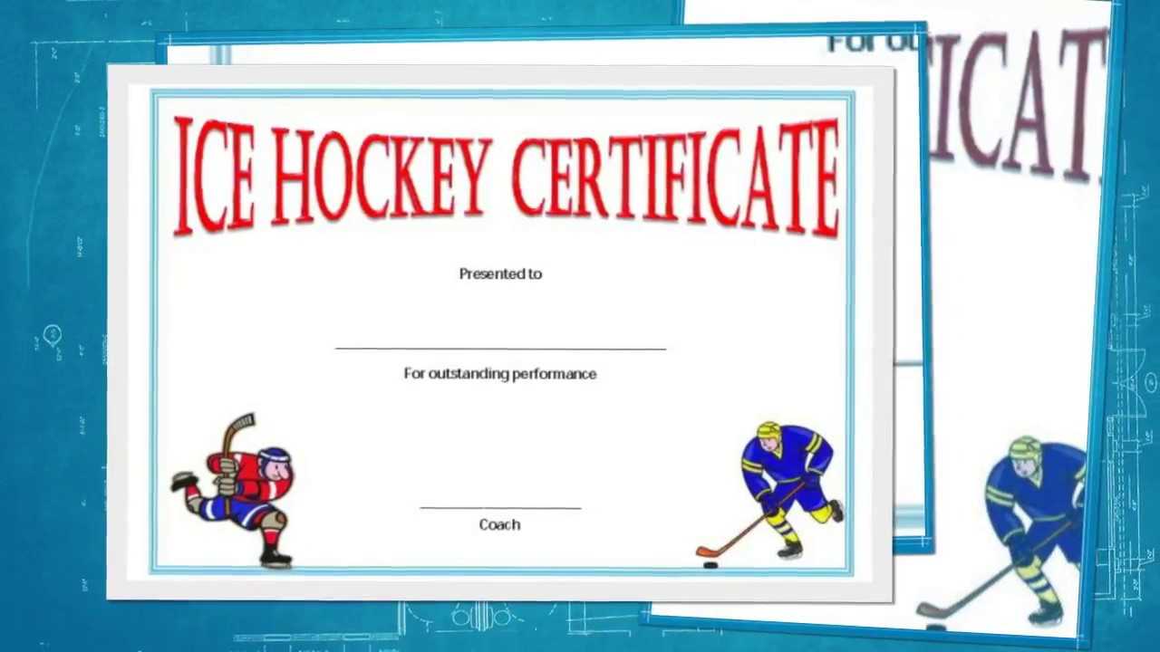 Free Hockey Certificate Templates For Download – Youtube With Hockey Certificate Templates