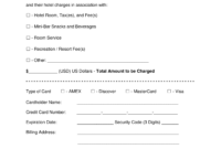 Free Hotel Credit Card Authorization Forms - Word | Pdf within Hotel Credit Card Authorization Form Template