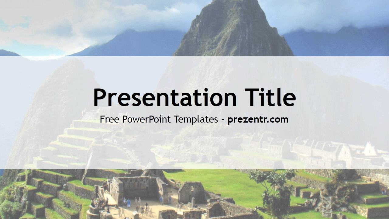 Free Inca Empire Powerpoint Template – Prezentr Powerpoint With Tourism Powerpoint Template