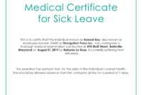 Free Medical Certificate For Sick Leave | Medical, Doctors regarding Free Fake Medical Certificate Template