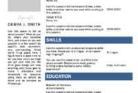 Free Microsoft Word Resume Template | Microsoft Word Resume within Resume Templates Word 2010