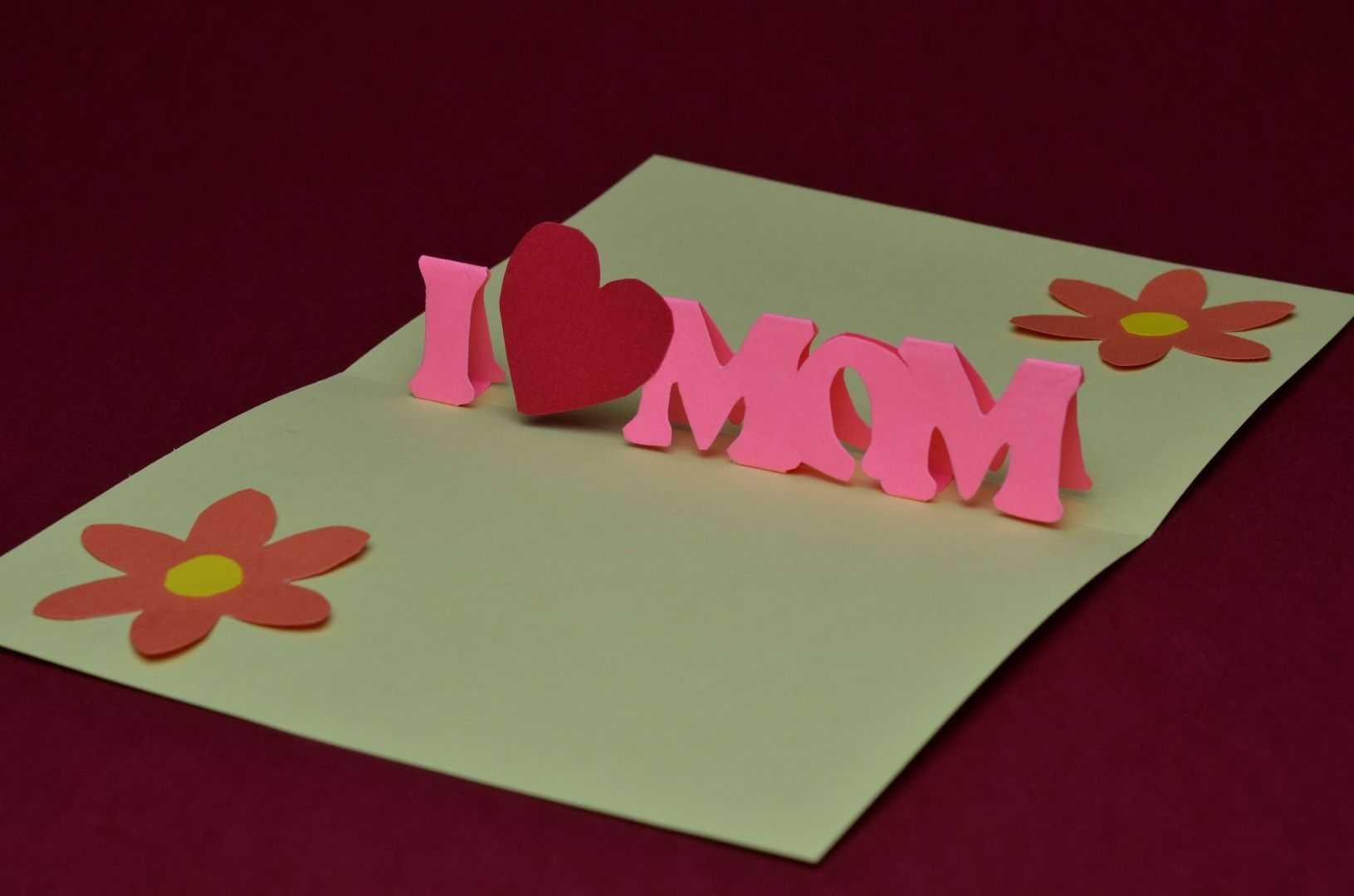 Free Mother's Day Pop Up Card Template And Tutorial | Pop Up Regarding Templates For Pop Up Cards Free