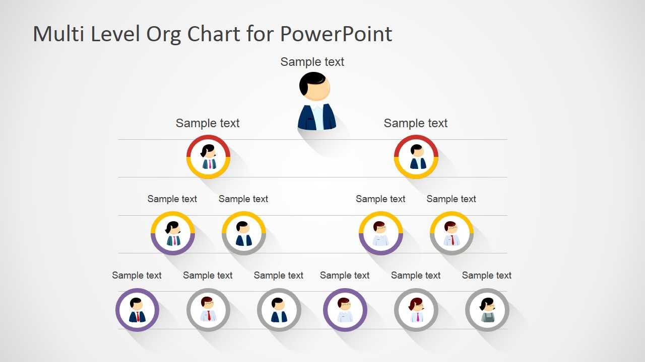Free Multi Level Org Chart For Powerpoint Within Microsoft Powerpoint Org Chart Template