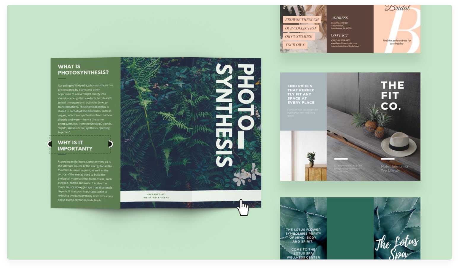 Free Online Brochure Maker: Design A Custom Brochure In Canva In Free Online Tri Fold Brochure Template