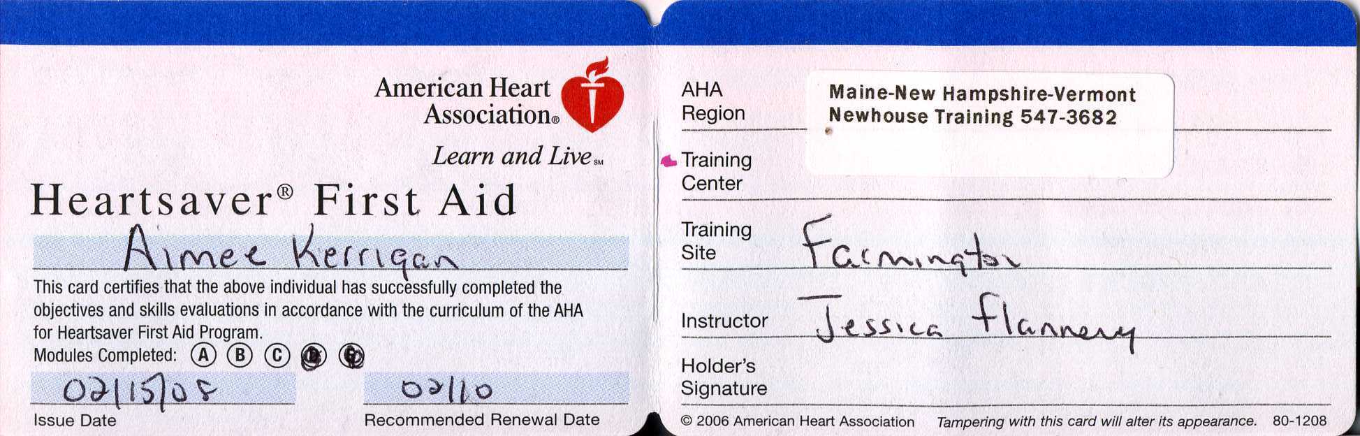 Free Online Cpr Certification Card : Local Plasti Dip With Cpr Card Template