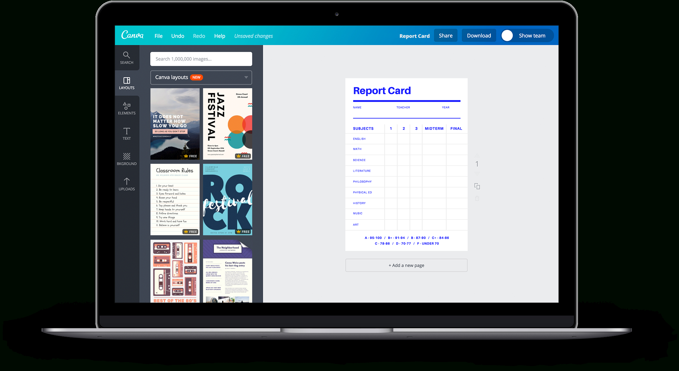 Free Online Report Card Maker: Design A Custom Report Card Throughout Boyfriend Report Card Template