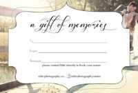 Free Photography Gift Certificate inside Photoshoot Gift Certificate Template