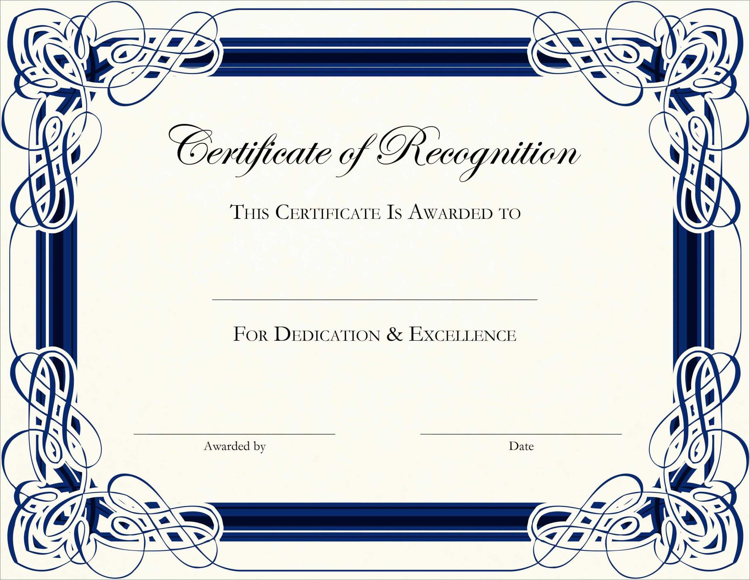 Student Of The Year Award Certificate Templates