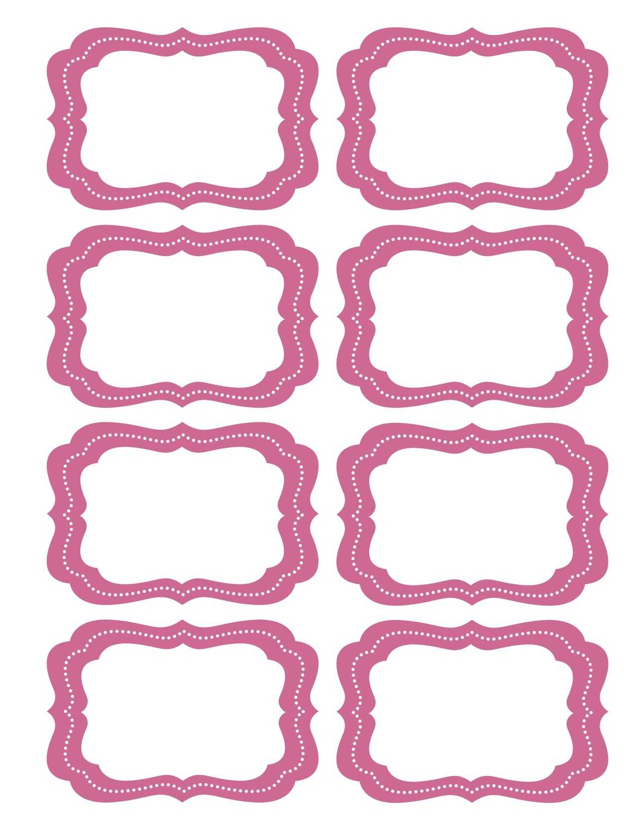 Free Printable Bag Label Templates | Candy Labels Blank Regarding Blank Luggage Tag Template