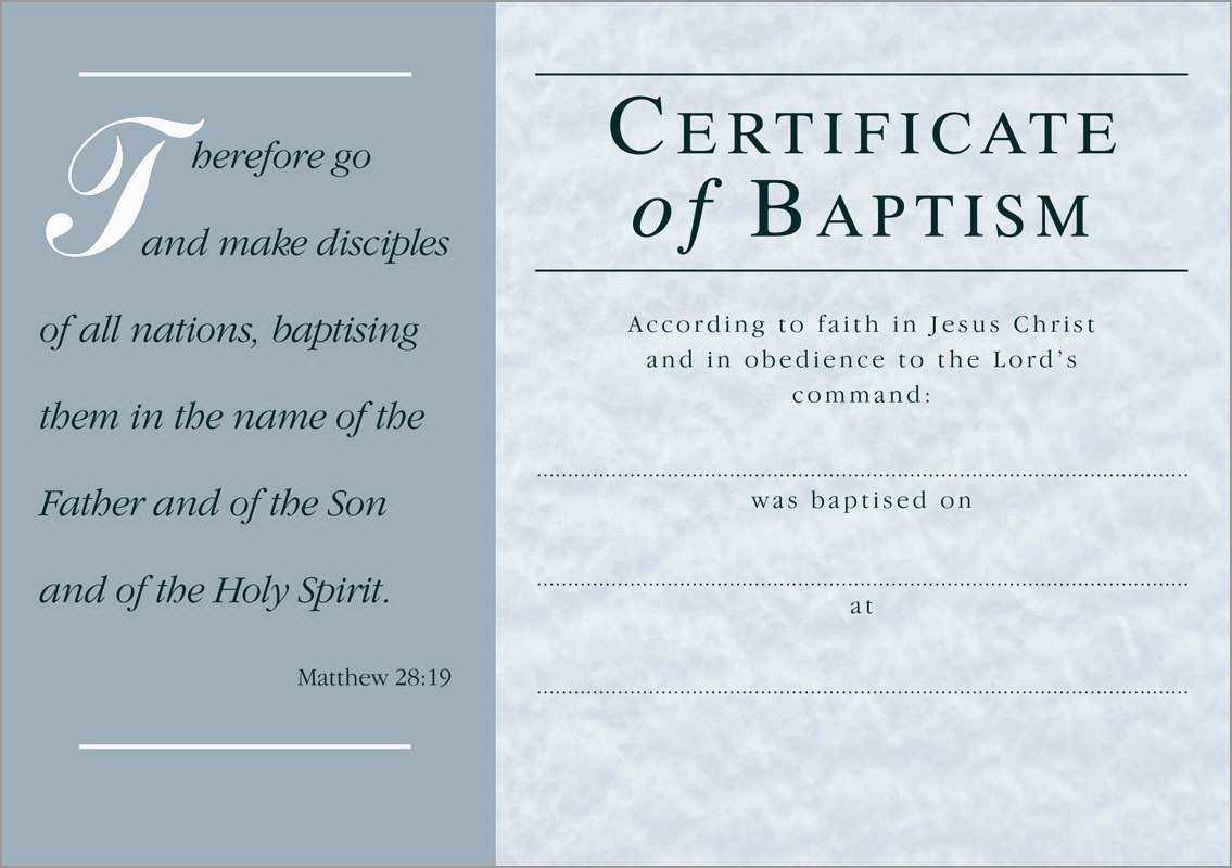 Free Printable Baptism Certificate | Free Printable In Baptism Certificate Template Word