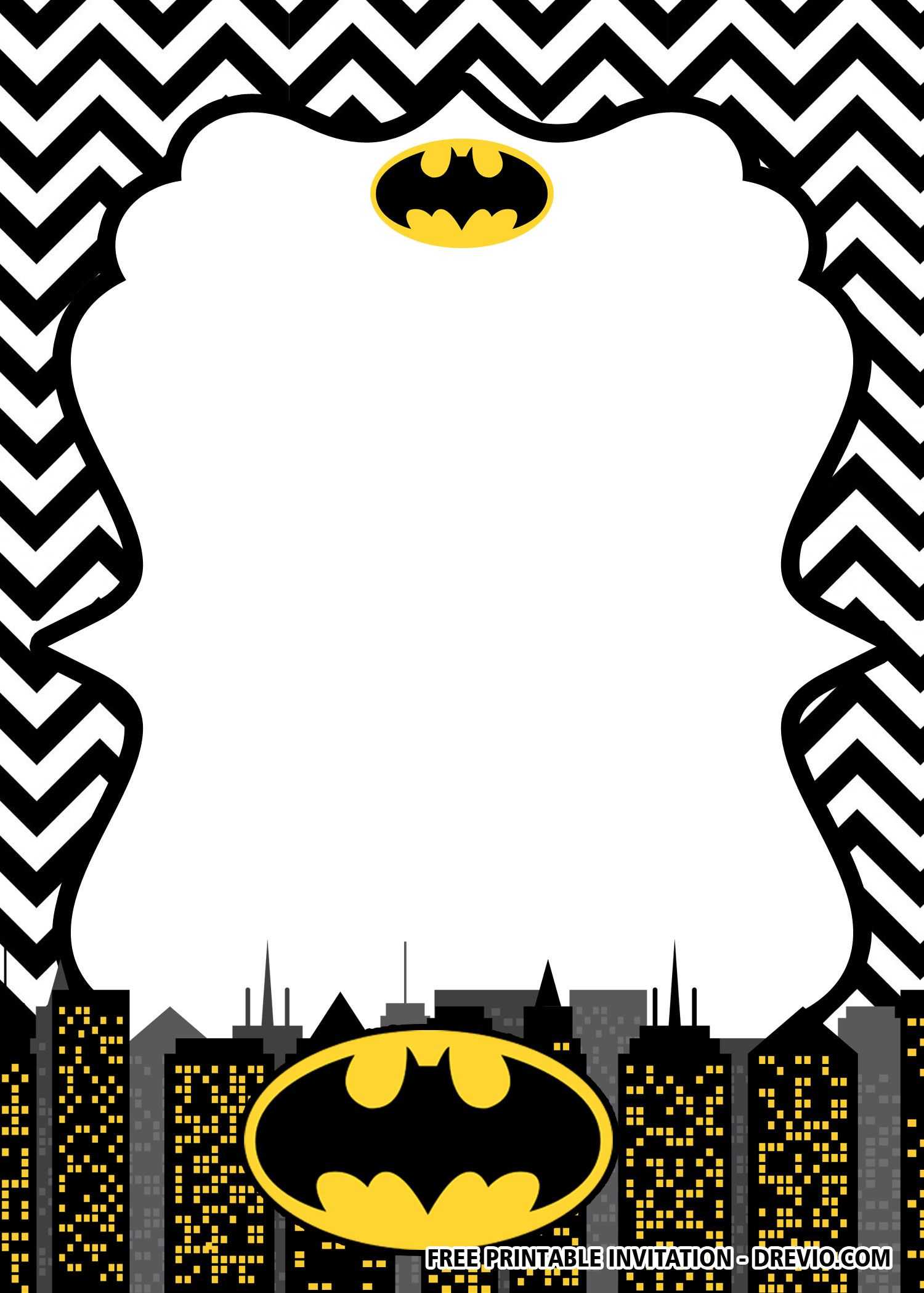 Free Printable Batman Birthday Invitation Templates | Batman For Batman Birthday Card Template