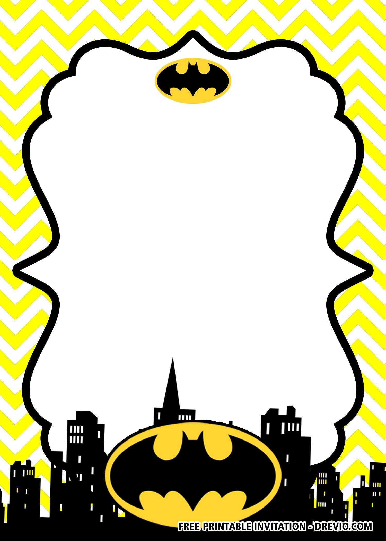 Free Printable Batman Birthday Invitation Templates | Batman With Batman Birthday Card Template