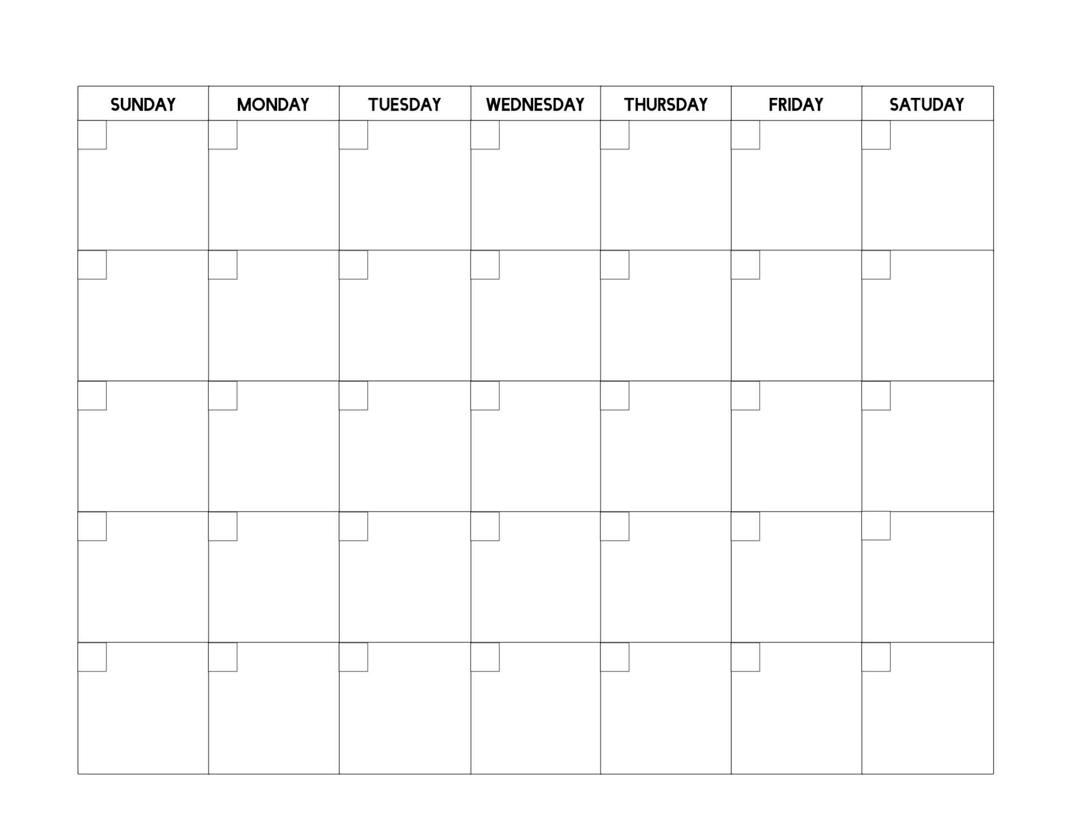 Free Printable Blank Calendar Template – Paper Trail Design With Blank Calander Template