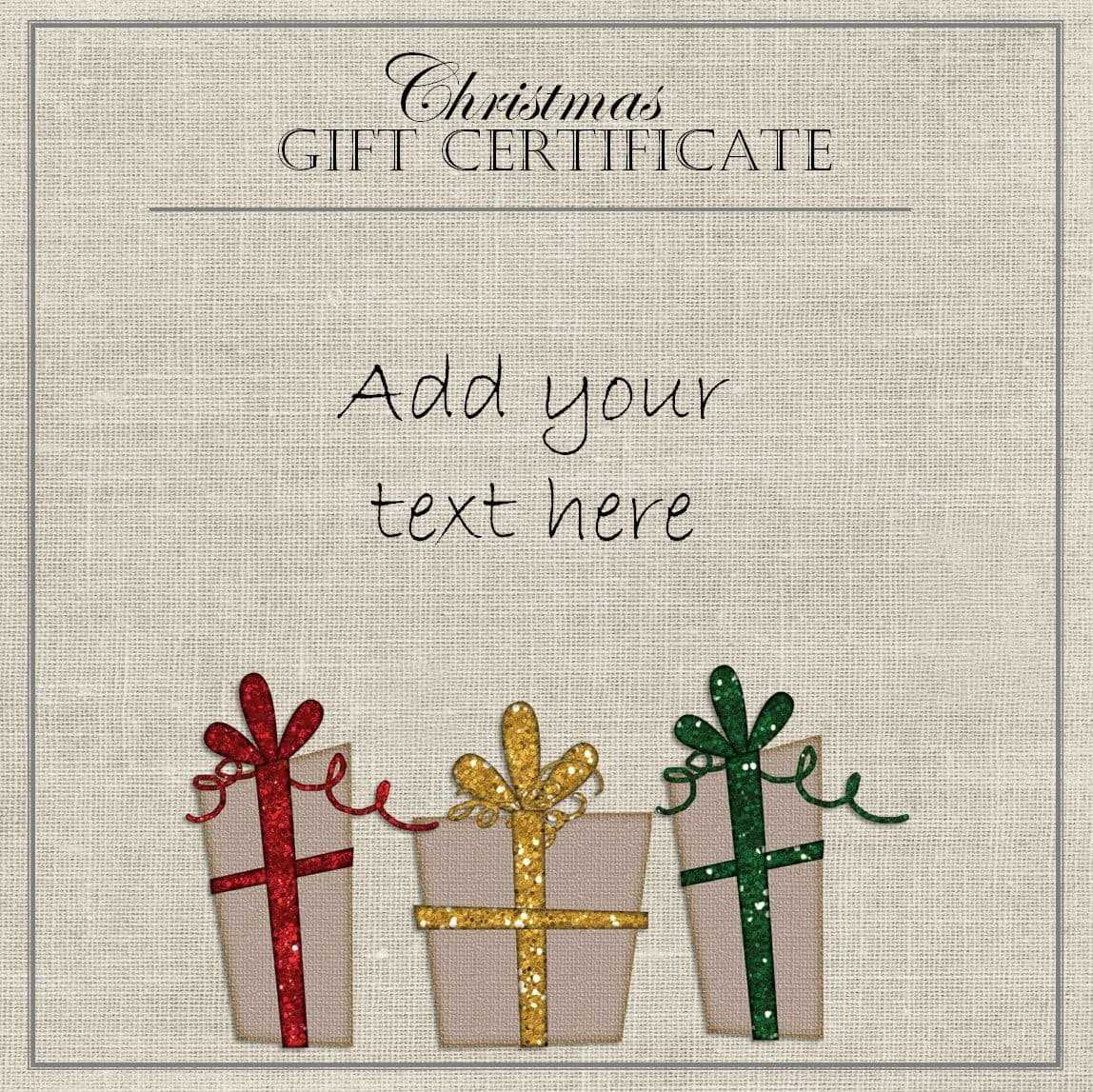 Free Printable Christmas Gift Certificate Template Regarding Free Christmas Gift Certificate Templates