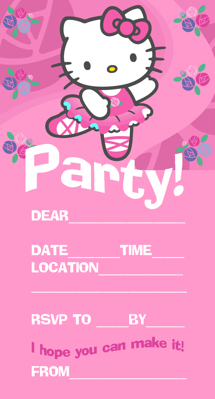 Free Printable Hello Kitty Birthday Card | Mult Igry With Regard To Hello Kitty Birthday Banner Template Free