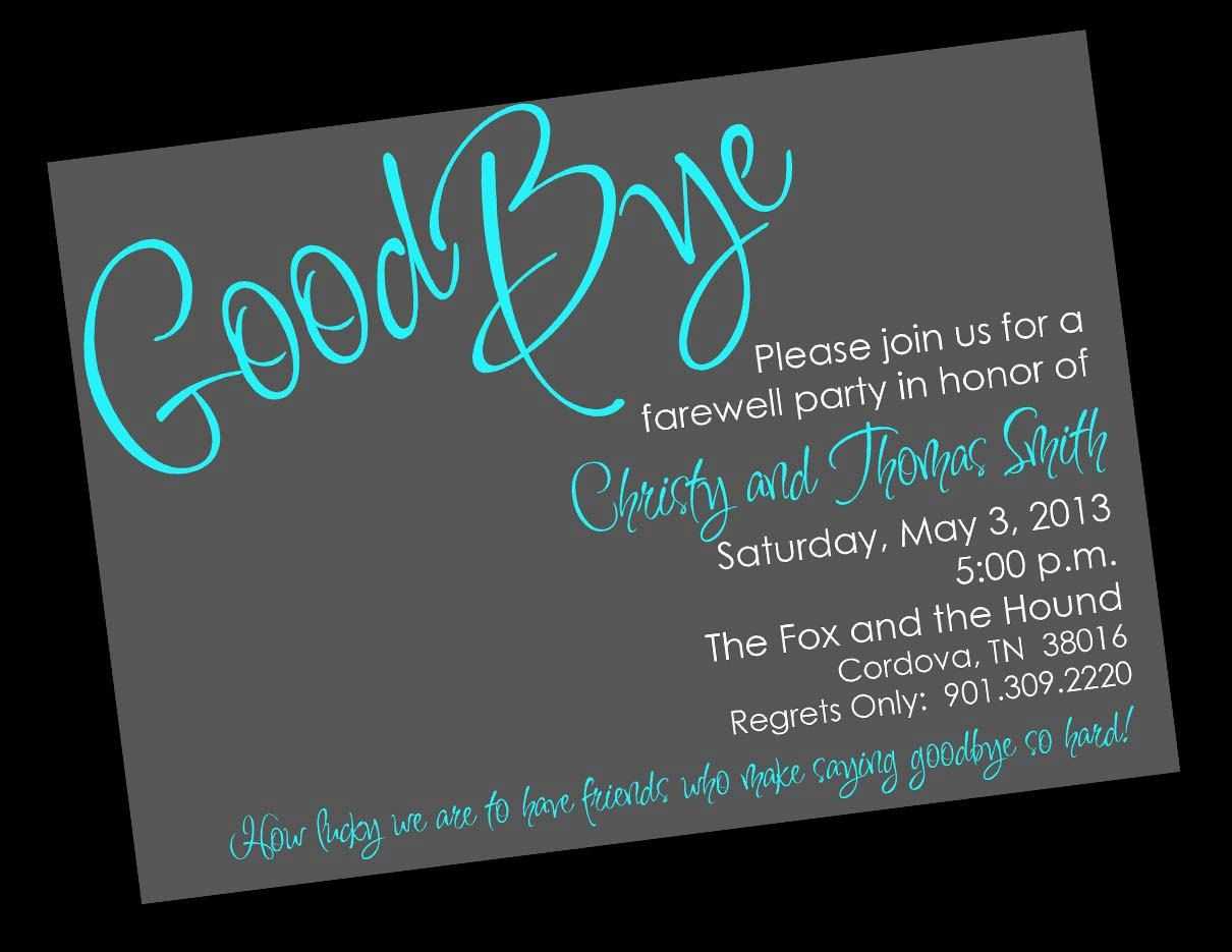 Free Printable Invitation Templates Going Away Party Intended For Farewell Card Template Word