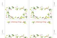 Free Printable Lemon Squeezy: Day 12: Place Cards within Christmas Table Place Cards Template