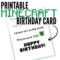Free Printable Minecraft Birthday Card | Minecraft Birthday Within Minecraft Birthday Card Template