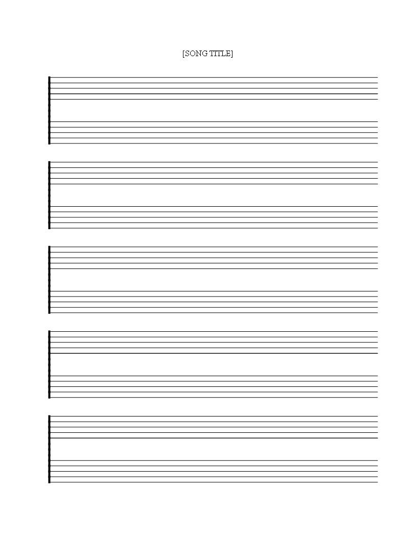 Free Printable Music Staff Sheet 5 Double Lines – Download Pertaining To Blank Sheet Music Template For Word