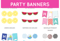 Free Printable Party Banners From @chicfetti | Free with Free Printable Party Banner Templates