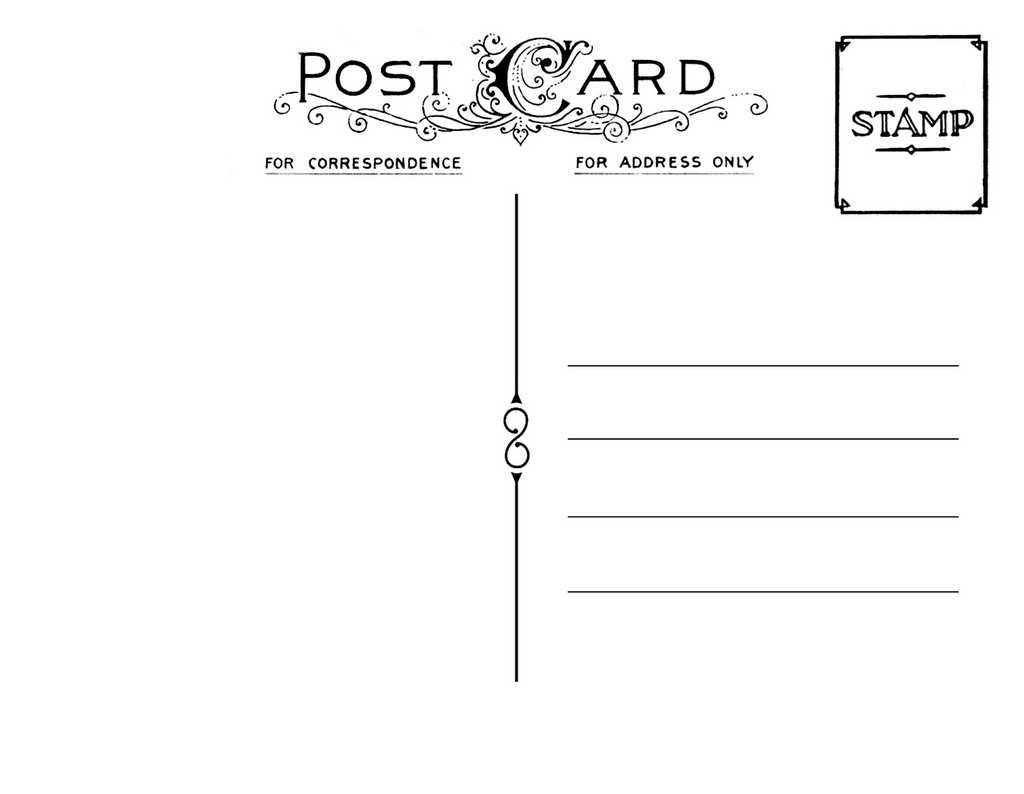 Free Printable Postcard Templates With Microsoft Word 4X6 Postcard Template