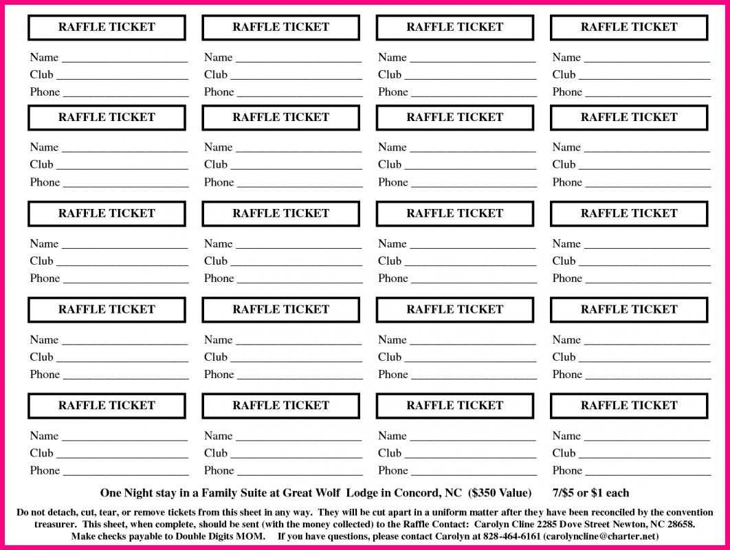 Free Printable Raffle Tickets | Template Business Pertaining To Free Raffle Ticket Template For Word