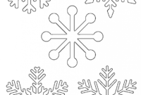 Free Printable Snowflake Templates – Large &amp; Small Stencil for Blank Snowflake Template