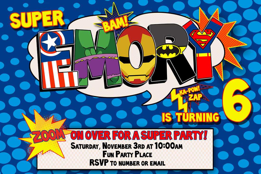 Free Printable Superhero Birthday Cards | Cardwithcard With Superhero Birthday Card Template